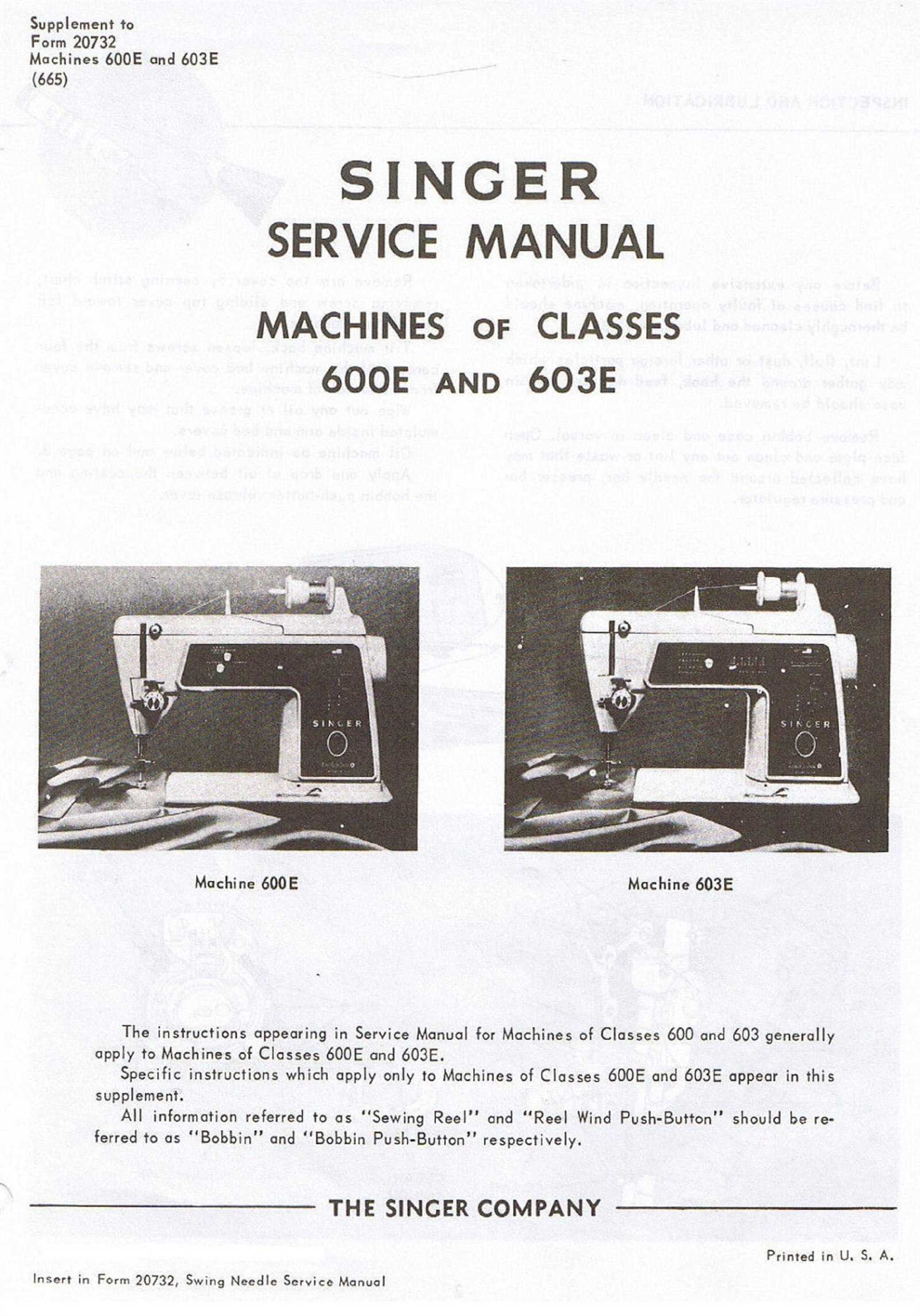 sewing machine repair manuals