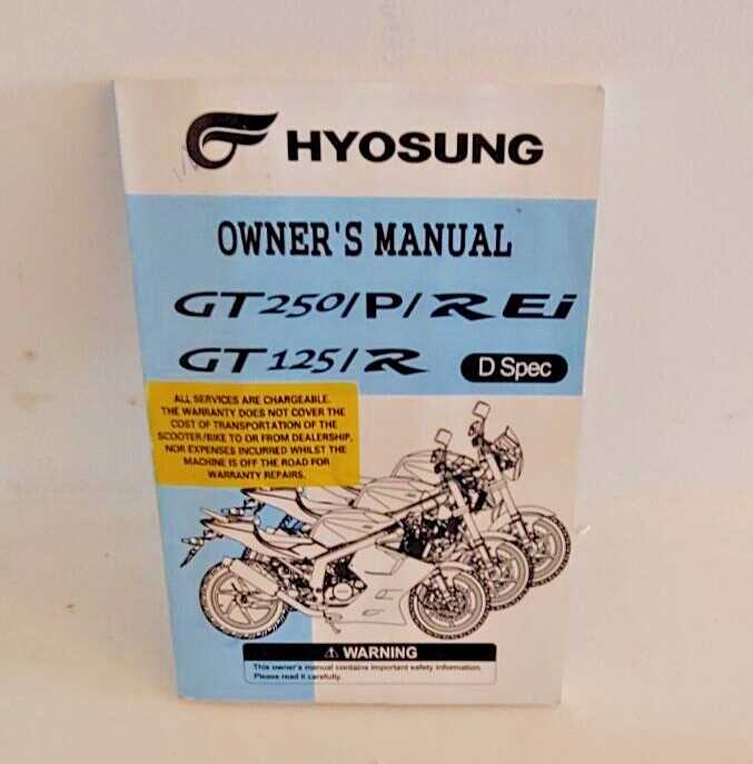 hyosung gt250r repair manual