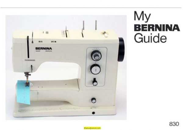 bernina 830 repair manual