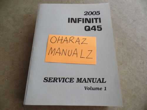 2002 infiniti q45 repair manual