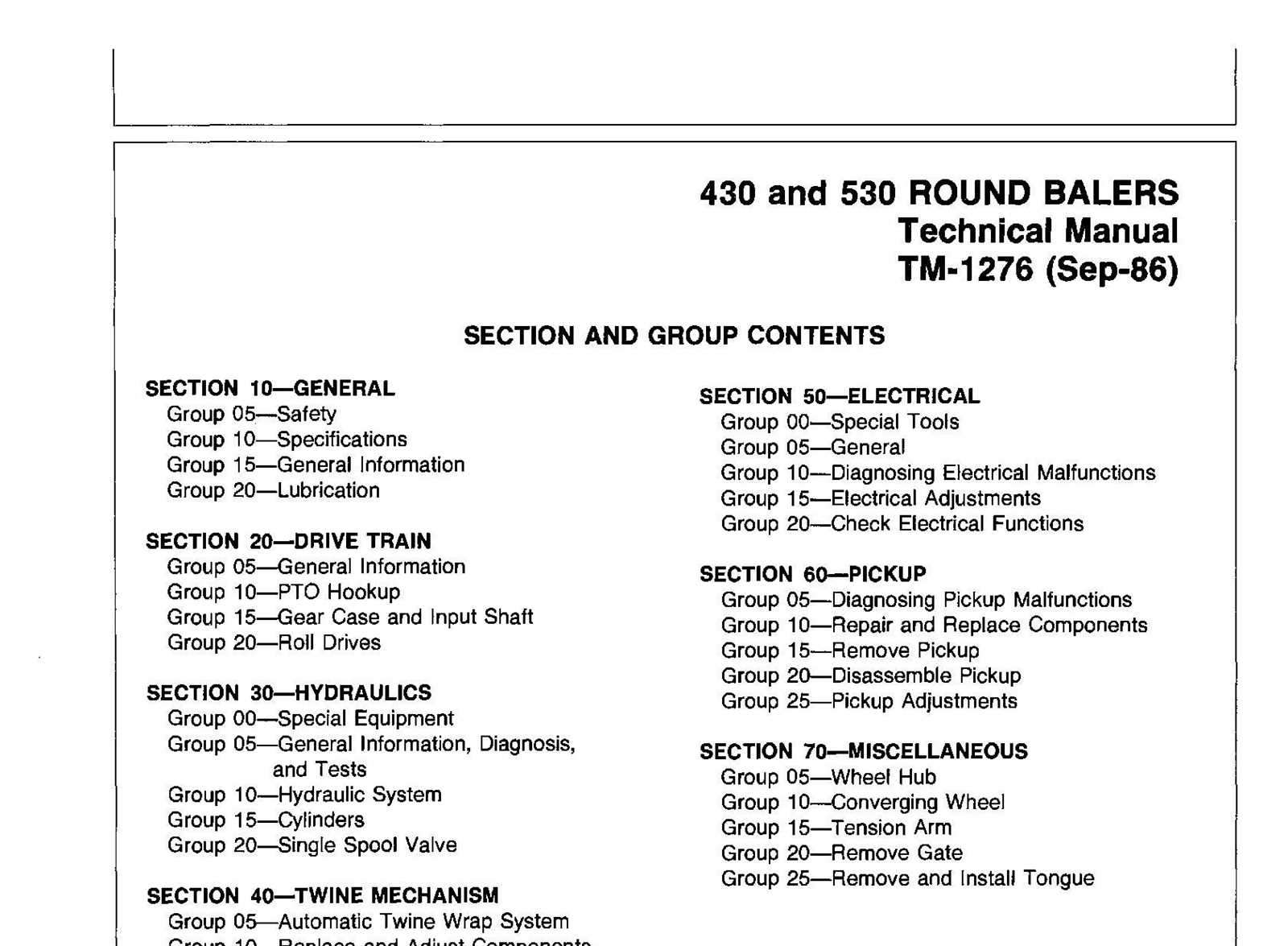 john deere 430 repair manual