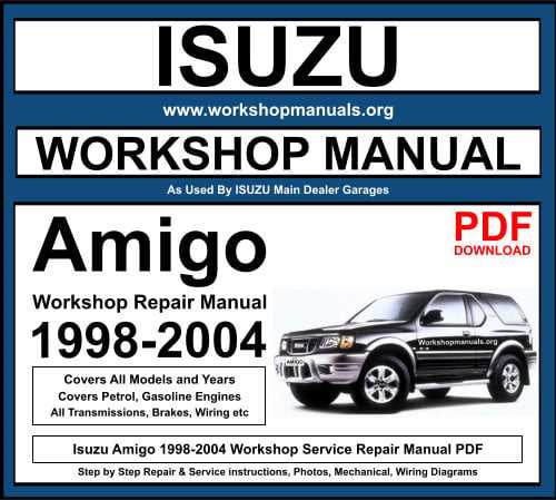 1990 isuzu trooper repair manual