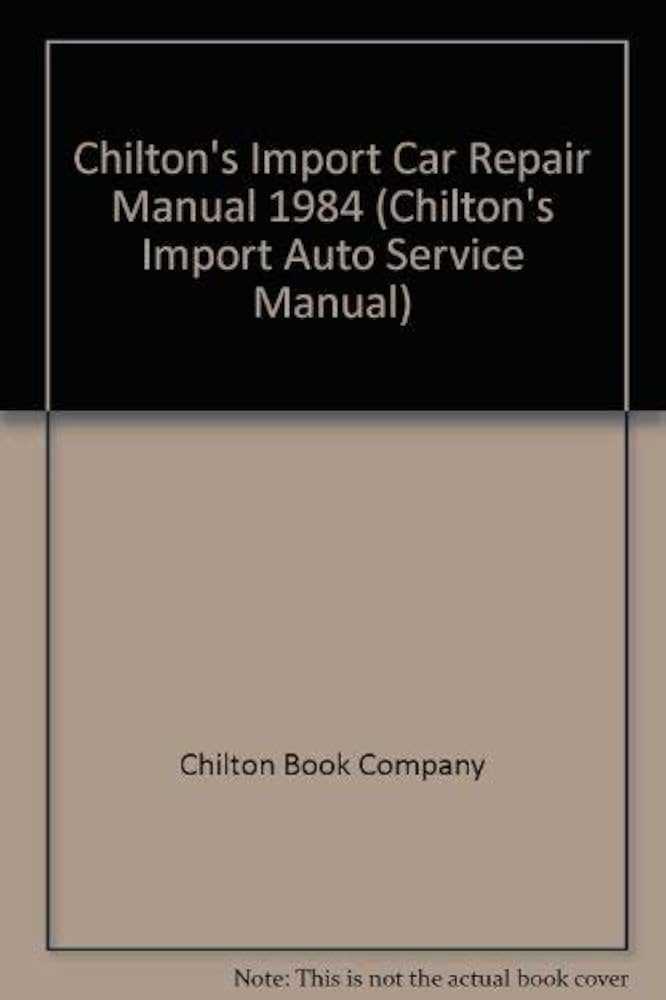 chilton import car repair manual