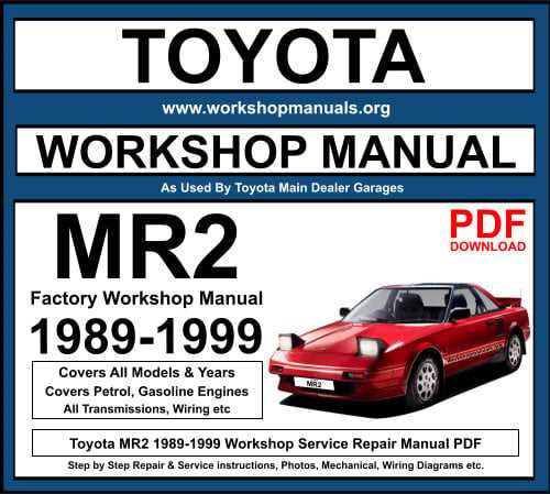 toyota 5a fe engine repair manual