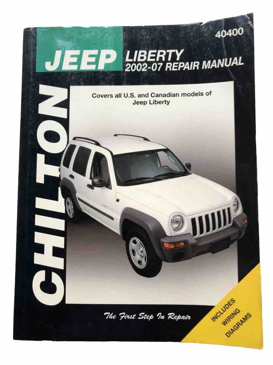 2005 jeep liberty crd repair manual