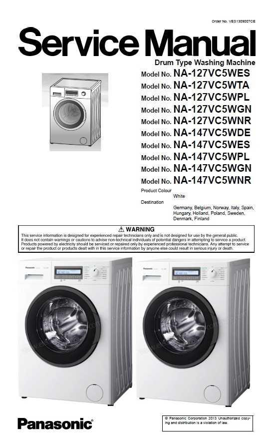 panasonic washing machine repair manual