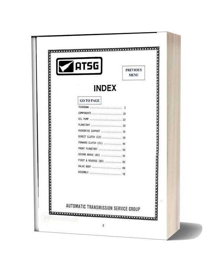 a340 transmission repair manual