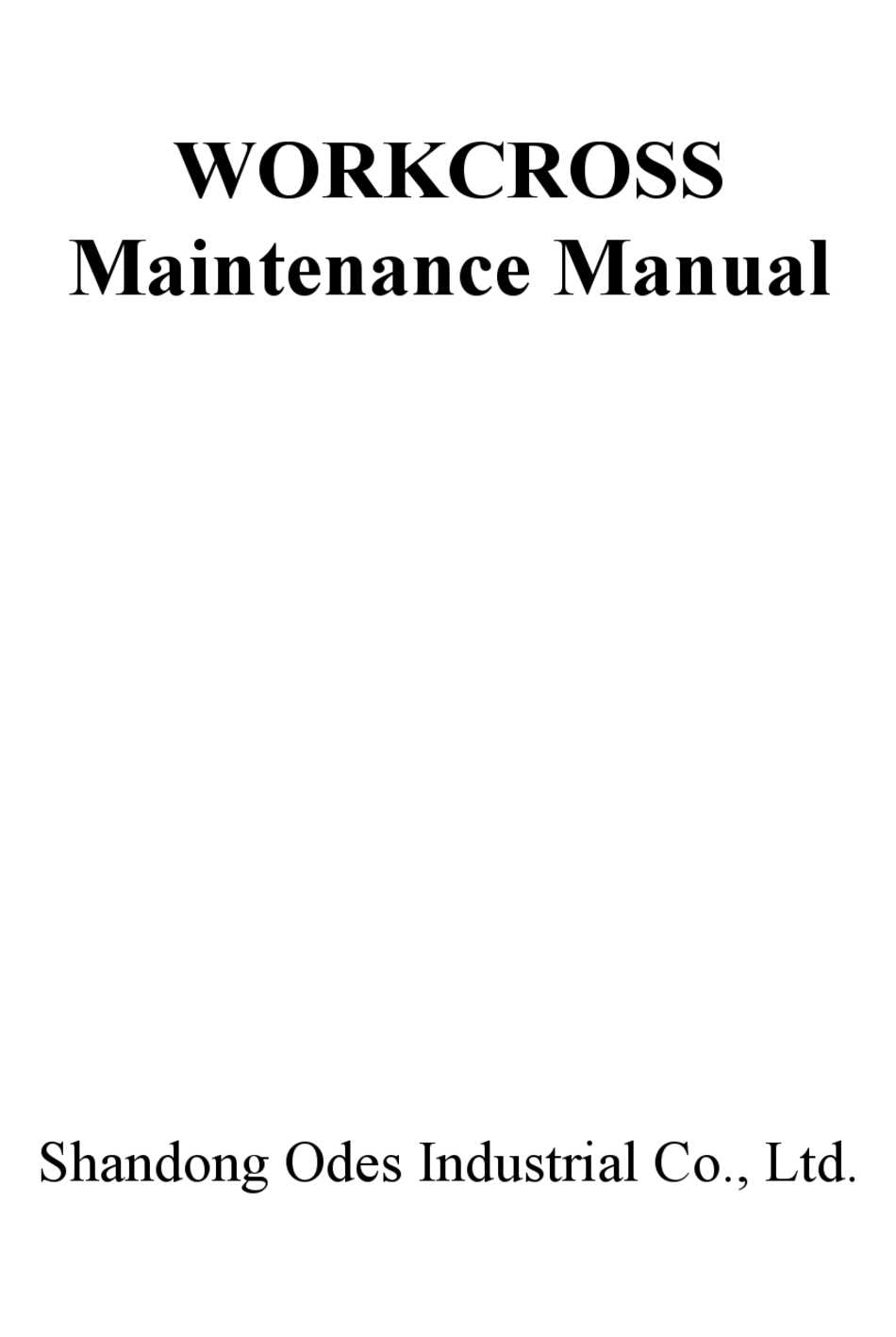 odes 800 repair manual