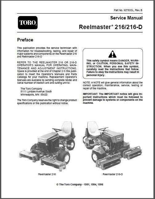 toro zero turn repair manual