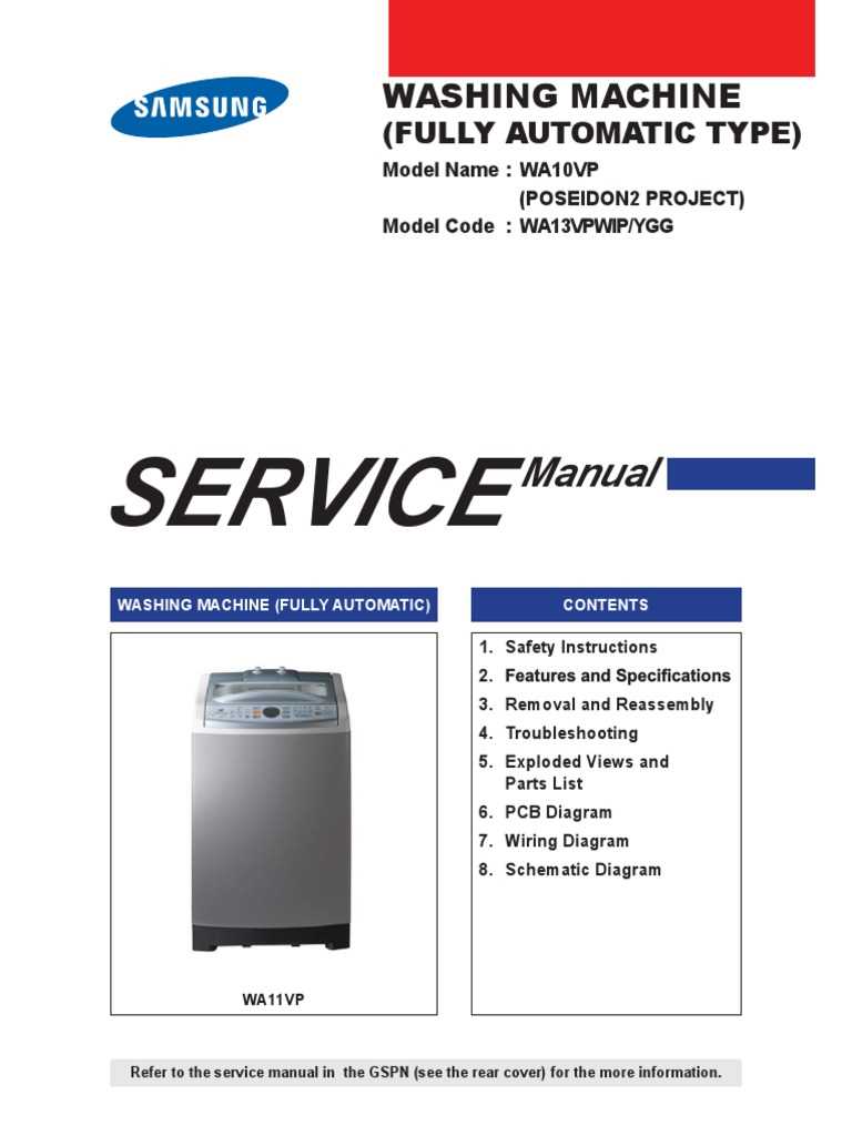 samsung top load washer repair manual