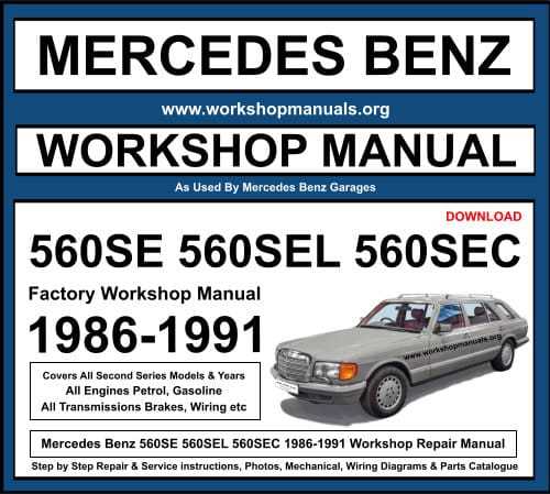 free mercedes benz repair manual