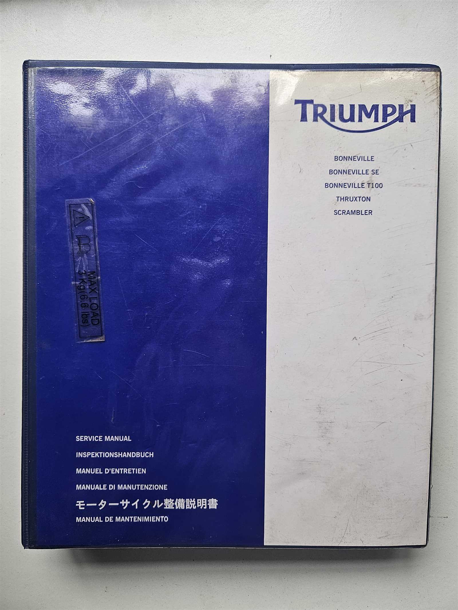 triumph thruxton repair manual