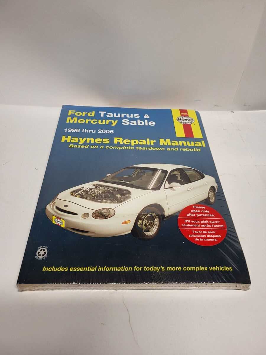 2001 ford taurus repair manual