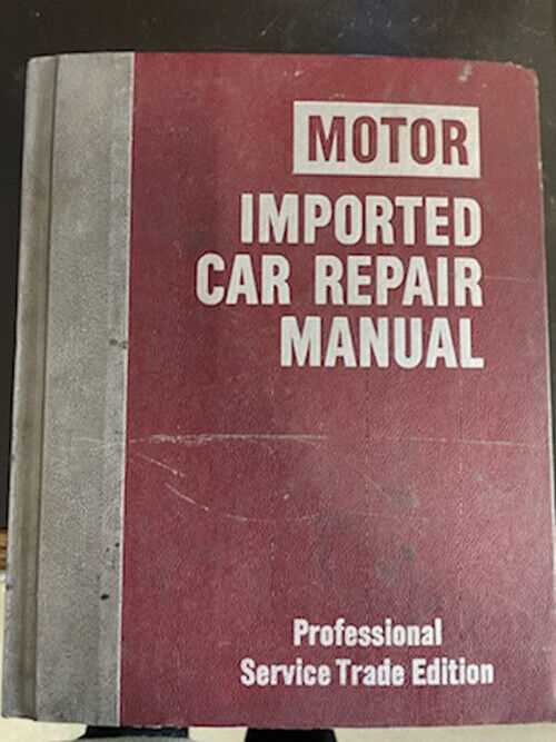 professional auto repair manuals