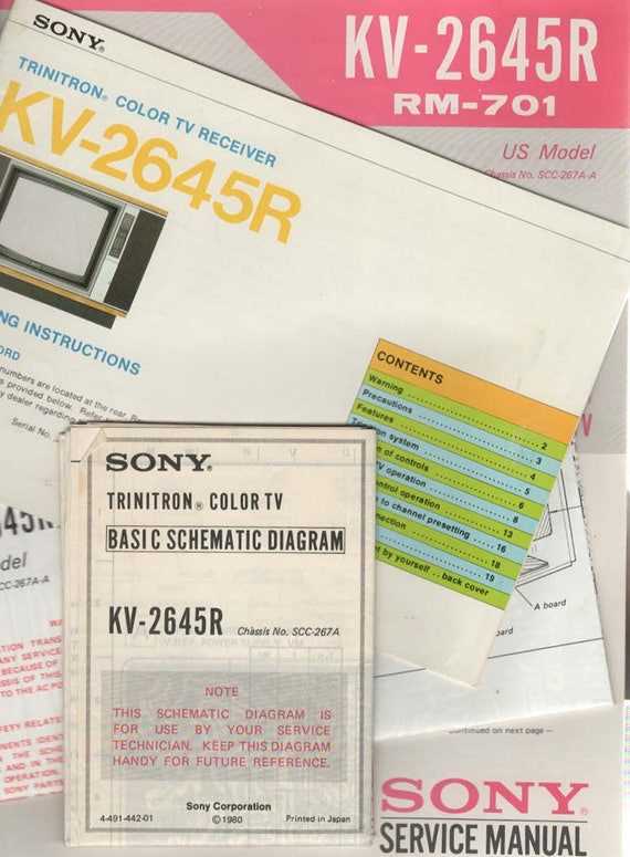 sony trinitron repair manual