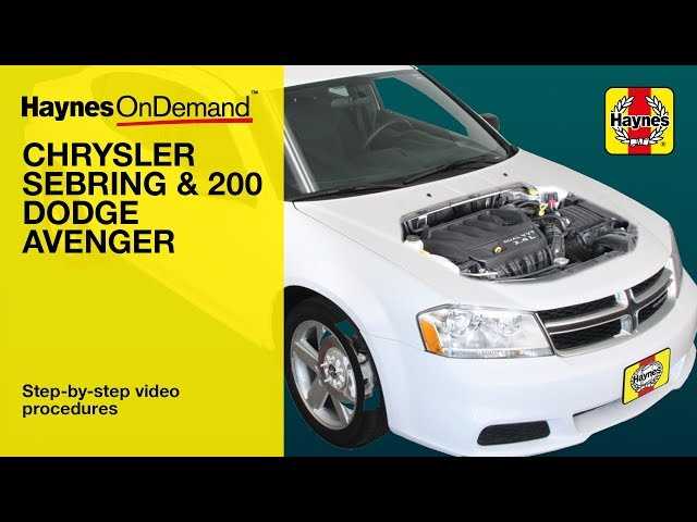 2010 dodge avenger repair manual