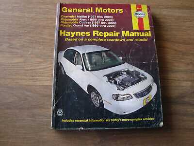 1999 oldsmobile alero repair manual