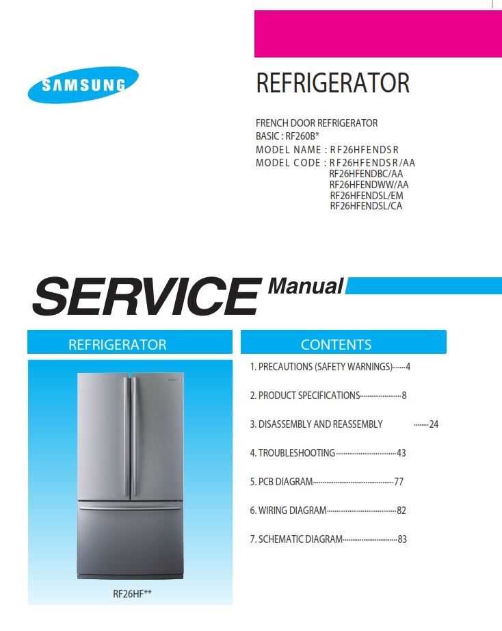 samsung refrigerator repair manual