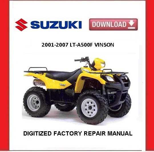 free suzuki atv repair manual