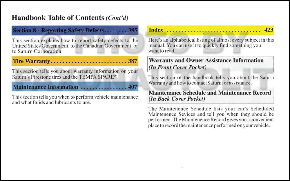 2001 saturn sl1 repair manual