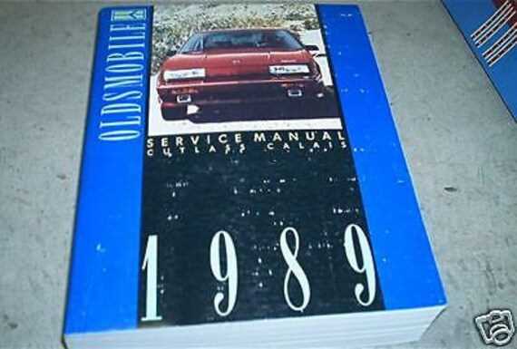 oldsmobile cutlass repair manual