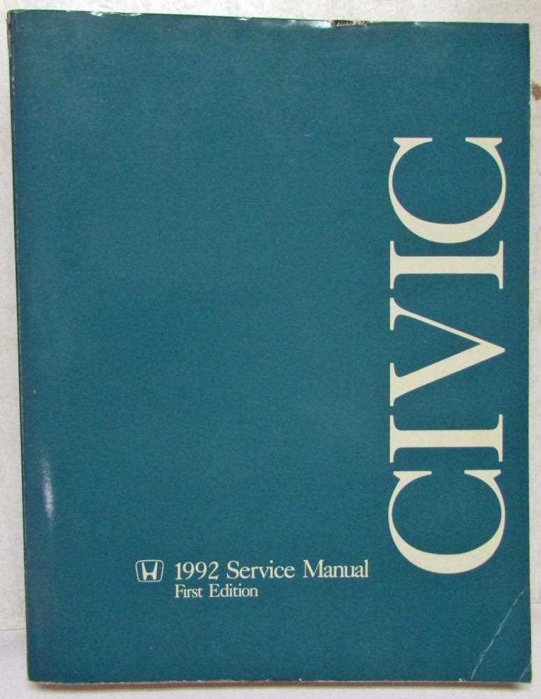 1992 honda civic repair manual