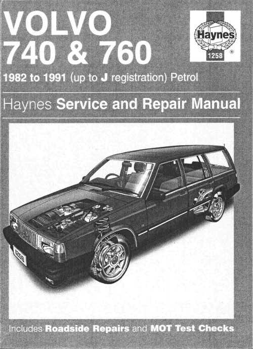 1991 volvo 740 repair manual