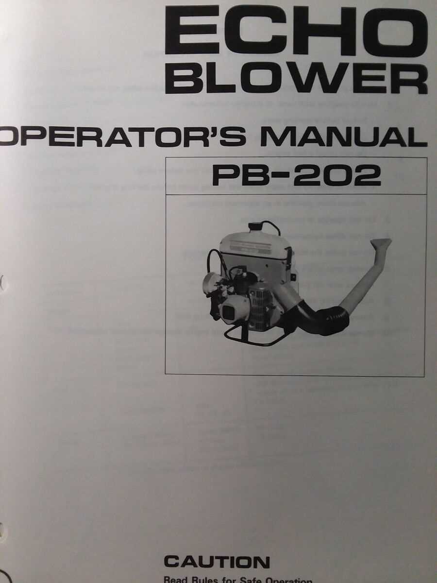 echo leaf blower repair manual