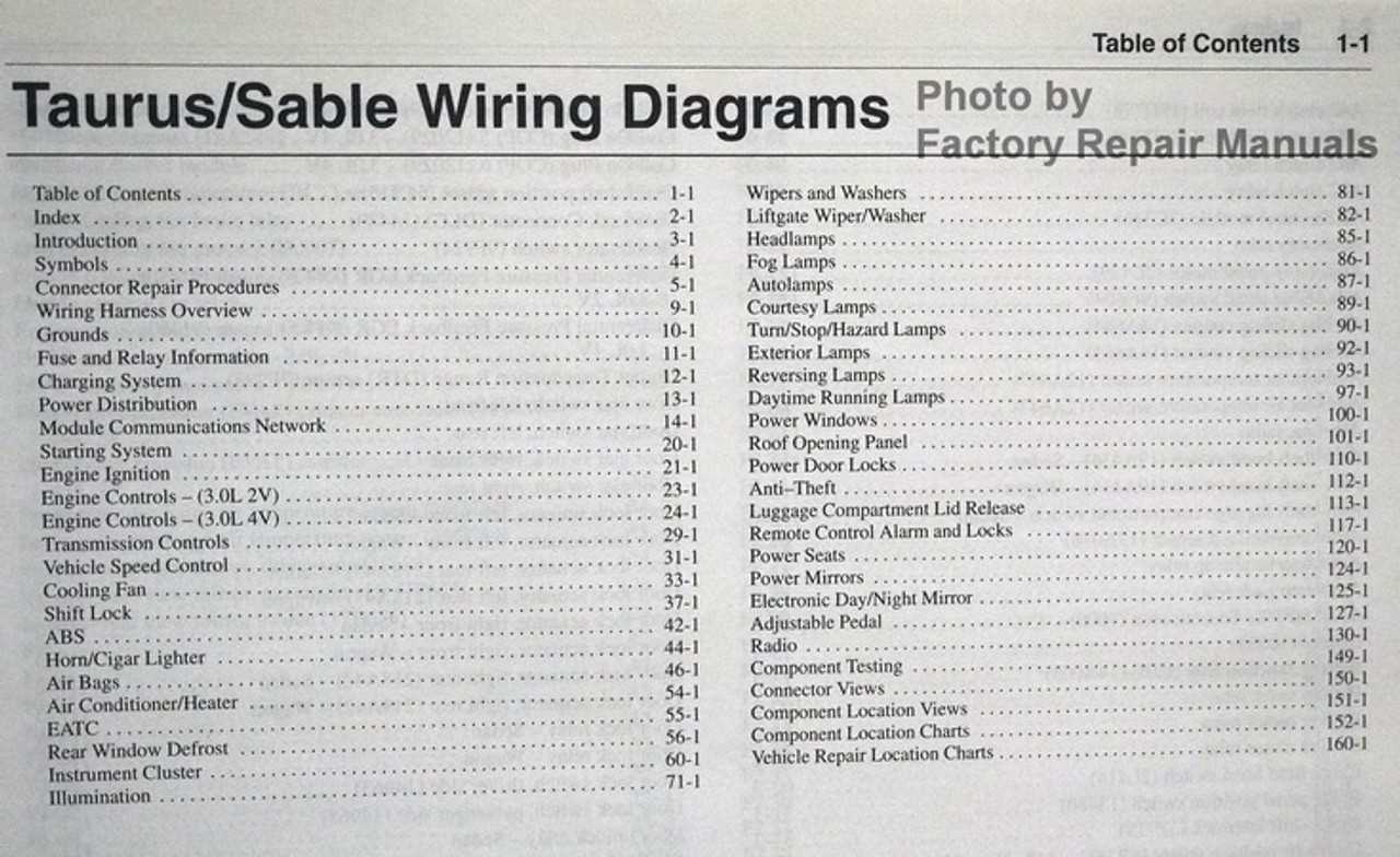 1989 ford taurus repair manual