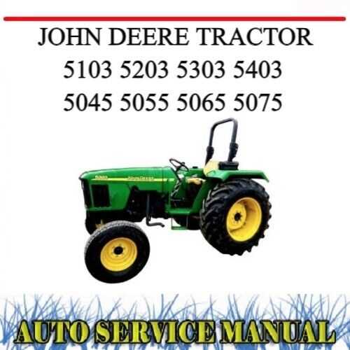 john deere 5303 repair manual