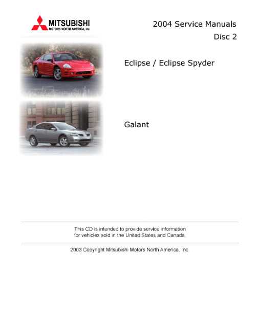 2000 mitsubishi eclipse repair manual