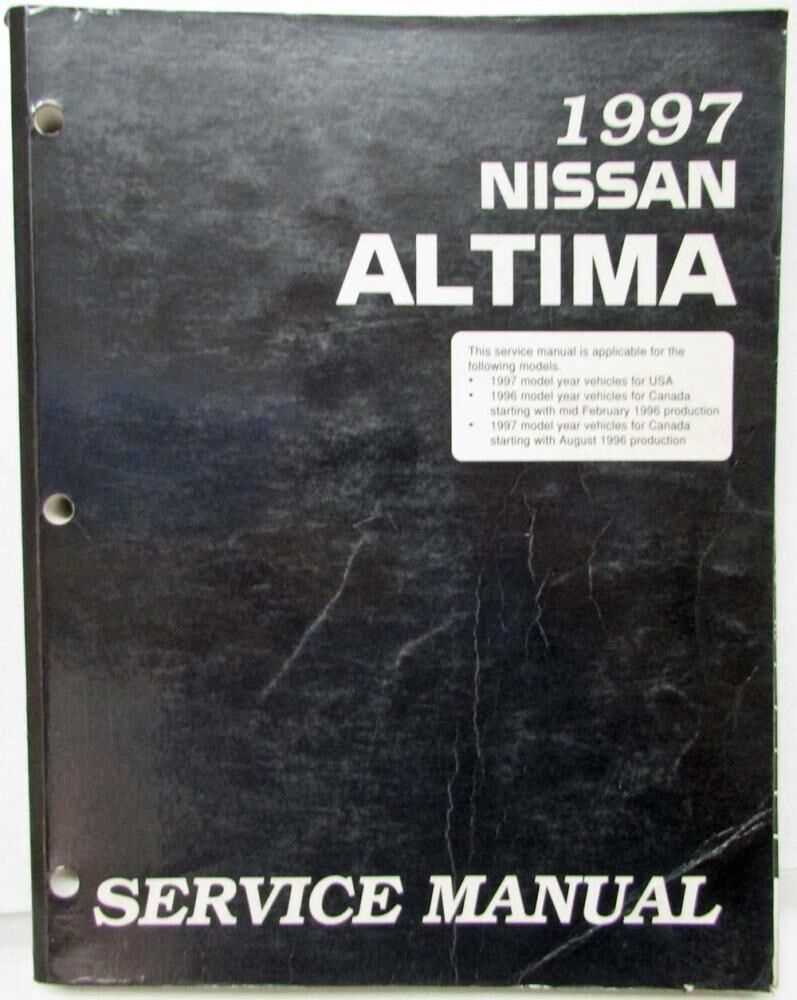 1997 nissan altima repair manual