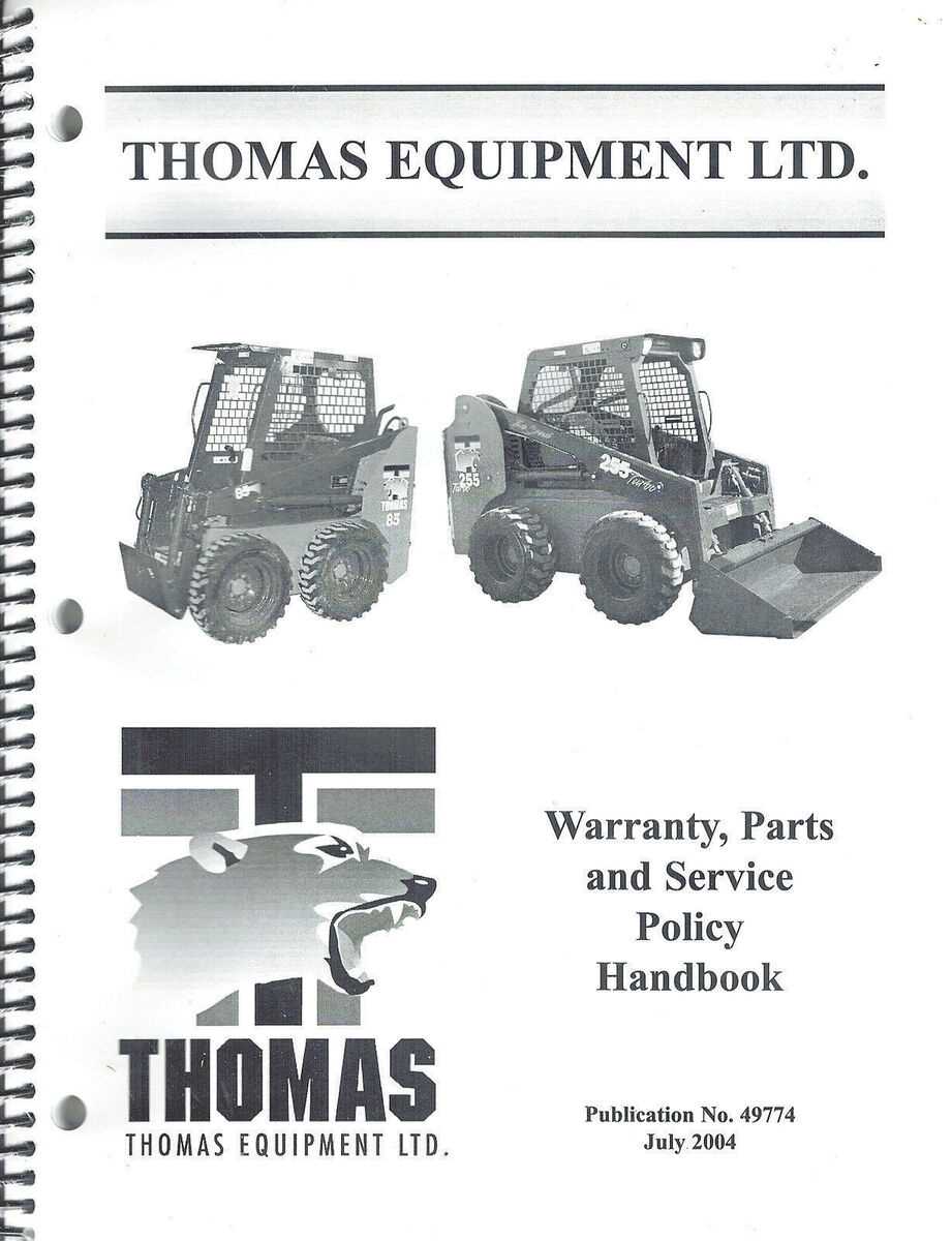 thomas 153 skid steer repair manual