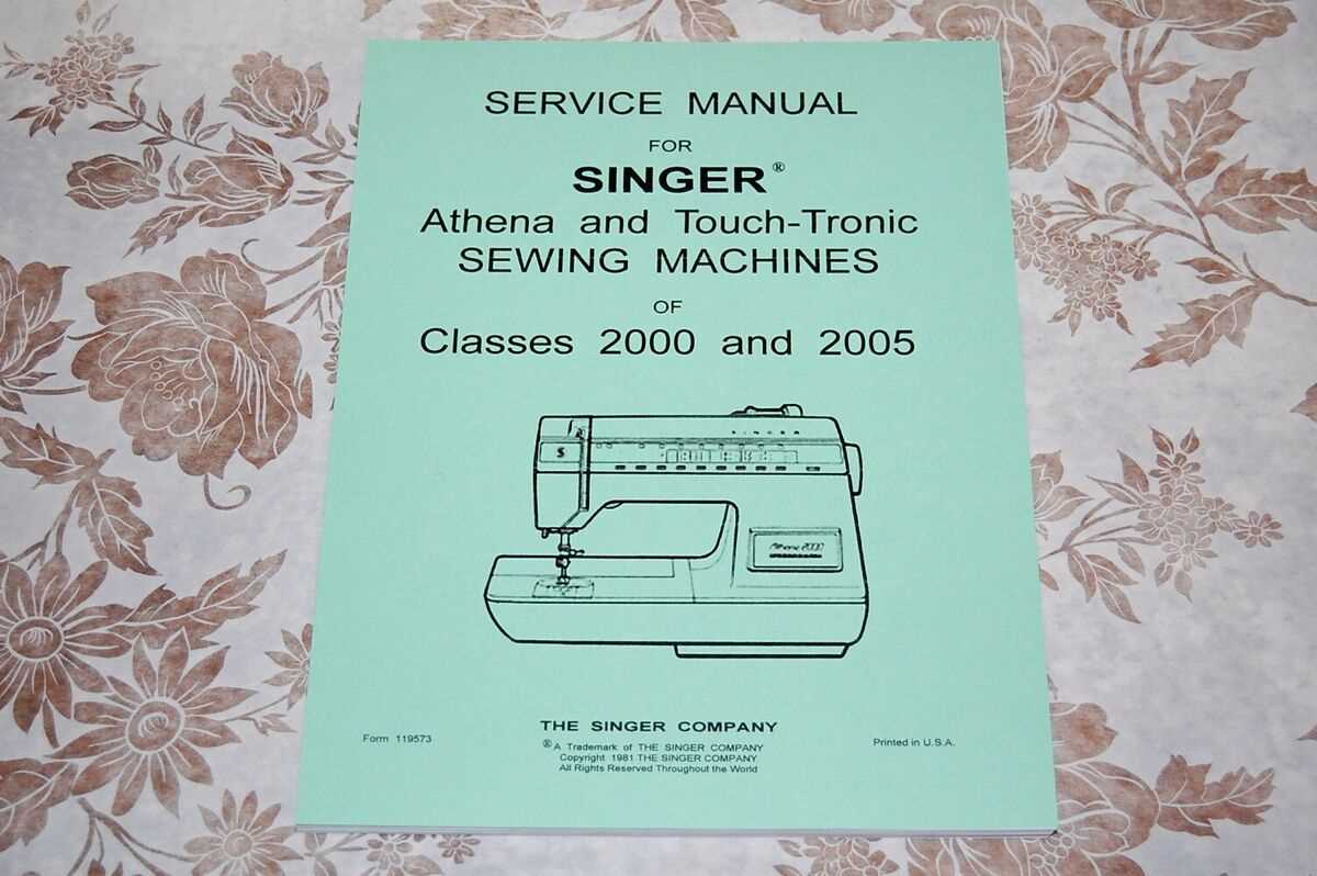singer touch tronic 2010 repair manual