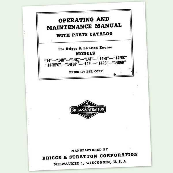 briggs & stratton manual repair