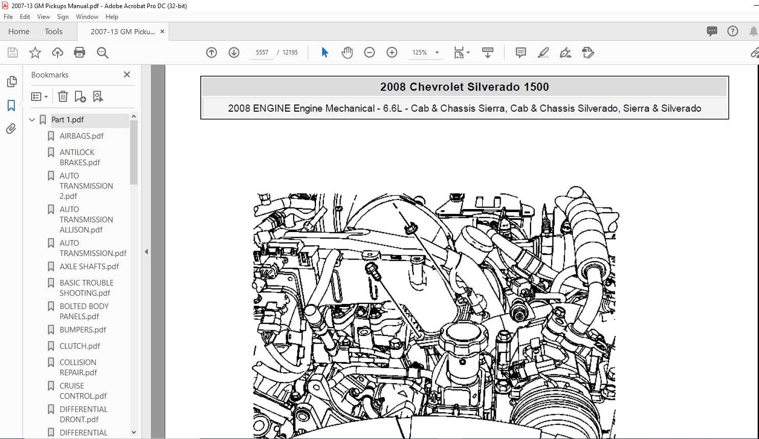 2008 chevy silverado repair manual