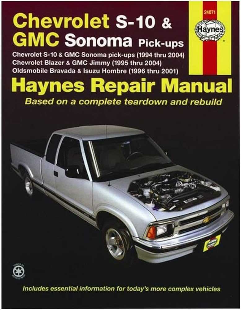 s10 blazer repair manual