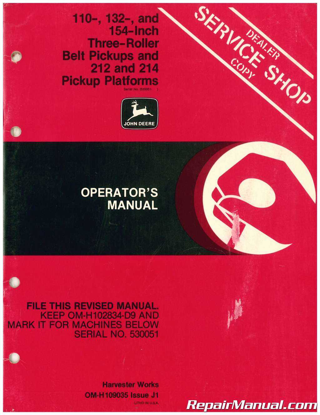 john deere 212 repair manual