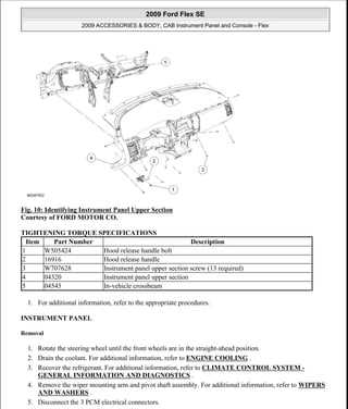 2009 ford flex repair manual