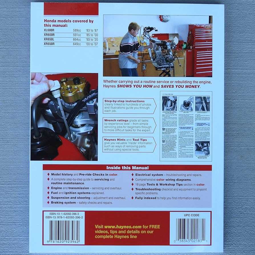 honda xr650l repair manual