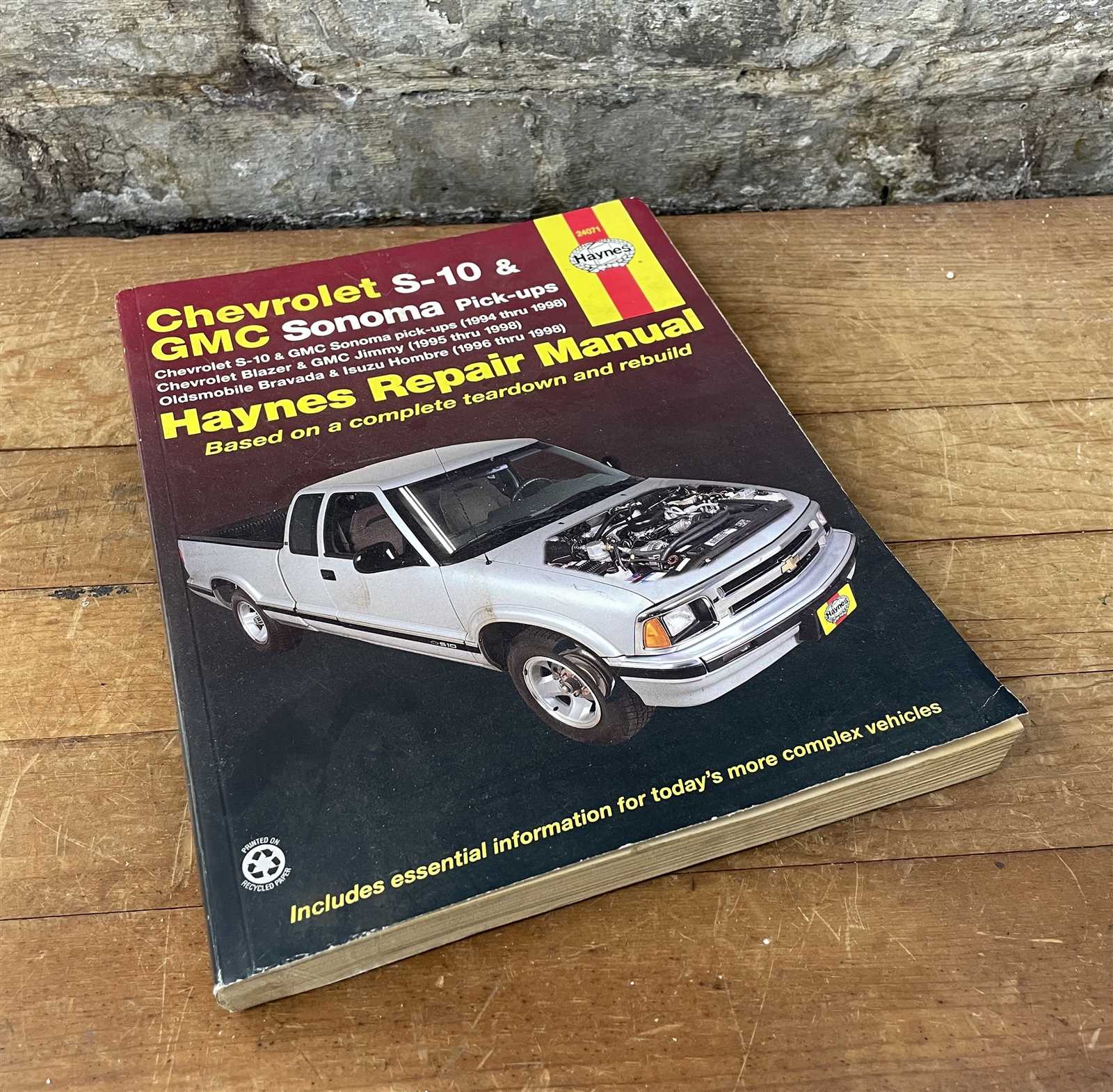 chevy blazer repair manual