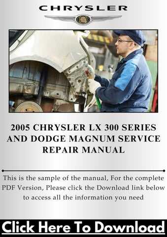 2005 chrysler 300 repair manual