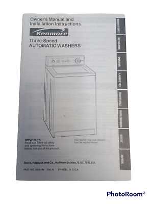 kenmore series 100 washer repair manual