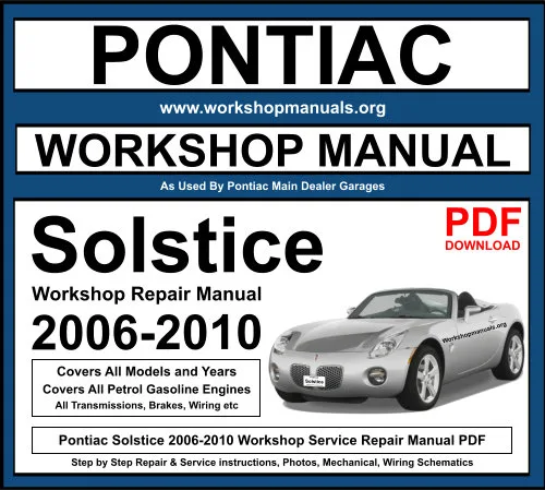 pontiac grand prix 2004 to 2008 service workshop repair manual