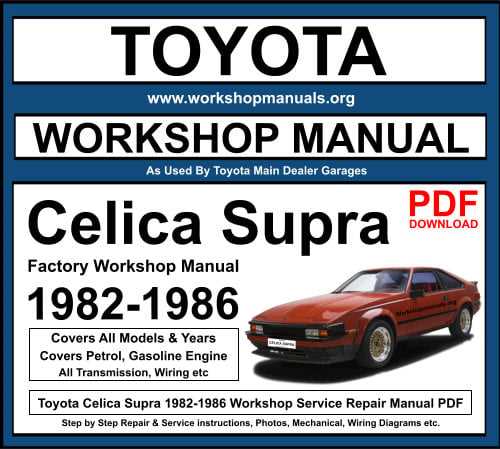 1989 toyota celica repair manual