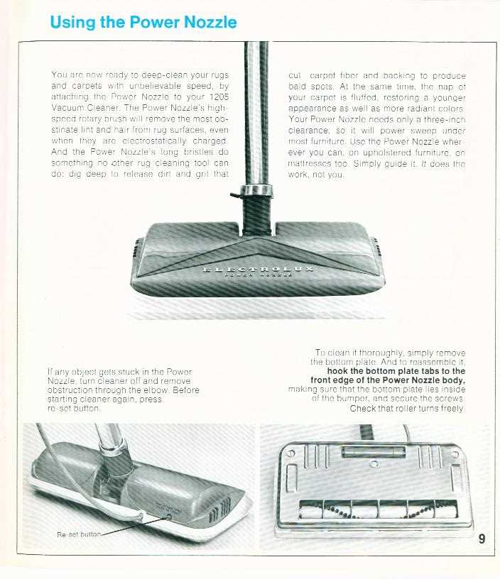 electrolux power nozzle repair manual