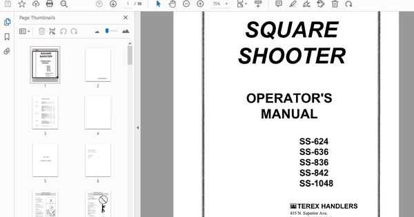 terex ss842 repair manual