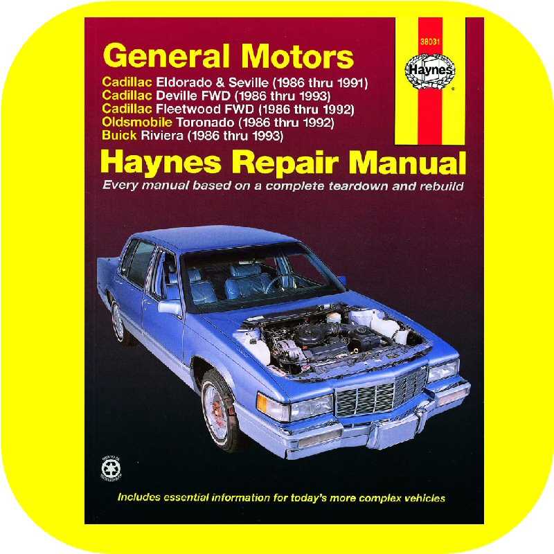 cadillac seville repair manual