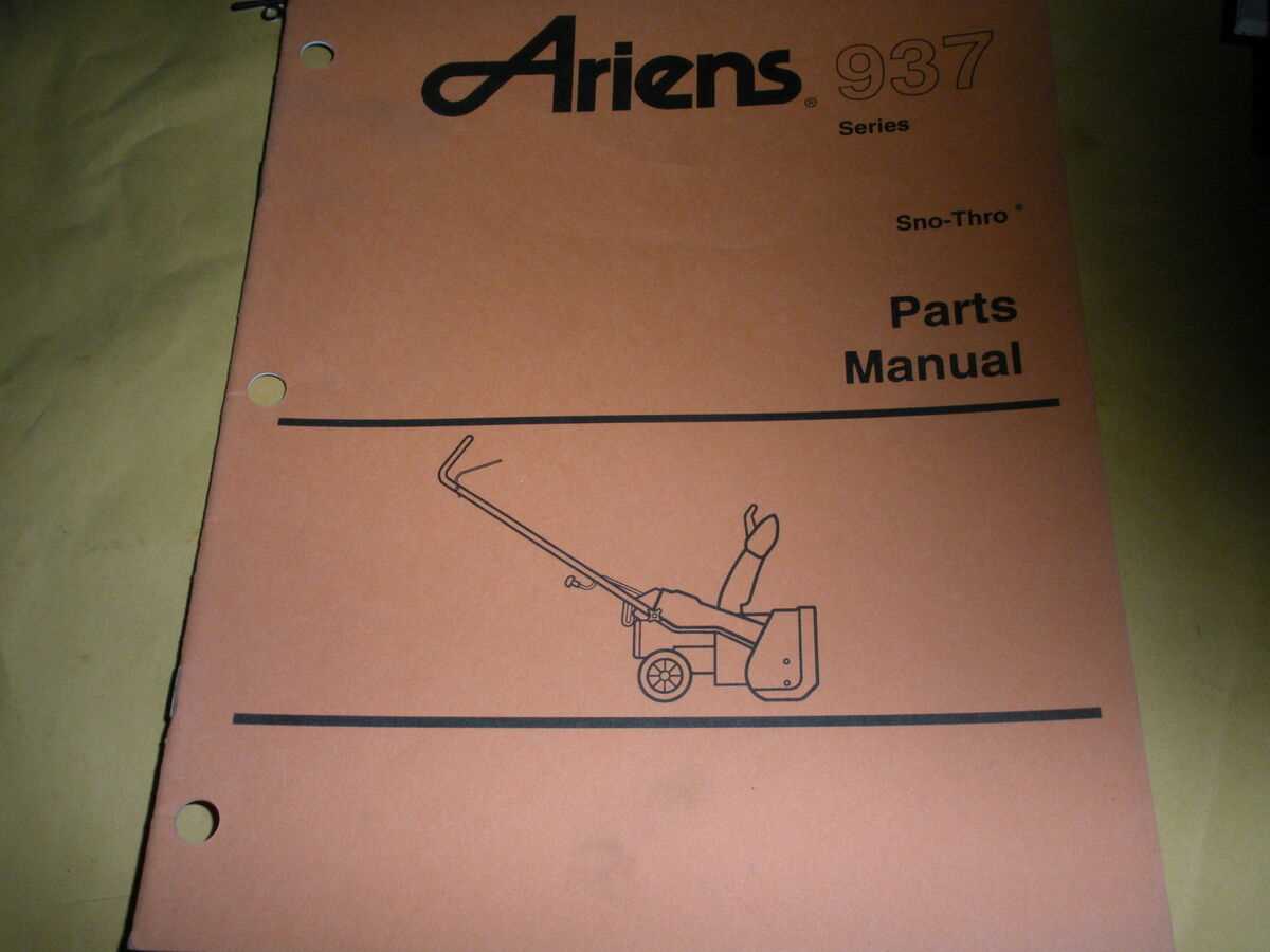 ariens snowblower repair manual