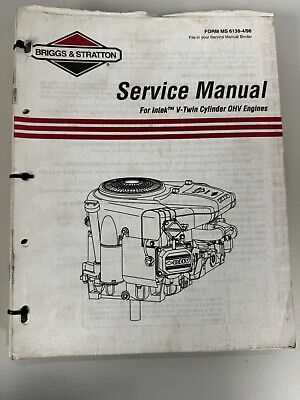 briggs and stratton 18.5 hp ohv intek repair manual